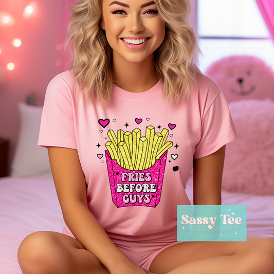 FRIES BEFORE GUYS PINK