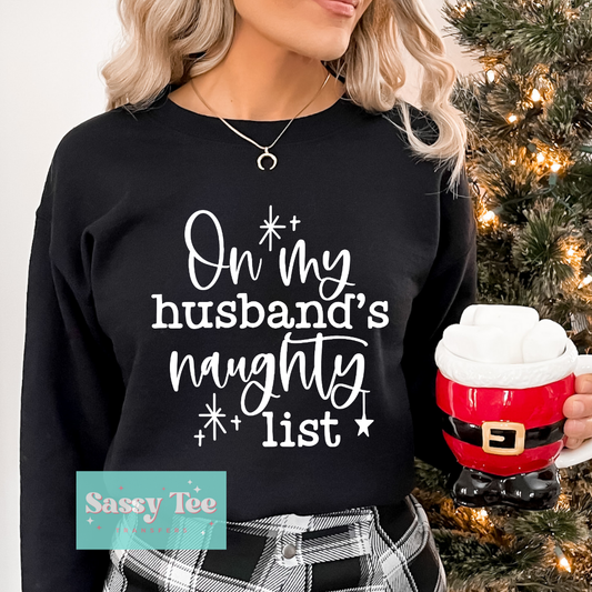 ON MT HUSBAND'S NAUGHTY LIST White