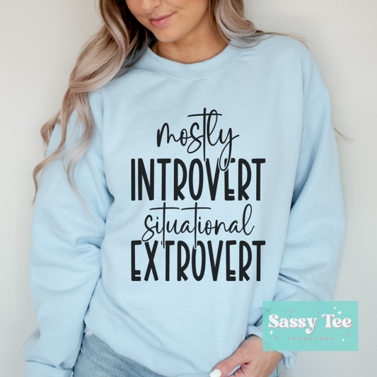 MOSTLY INTROVERT SITUATIONAL EXTROVERT
